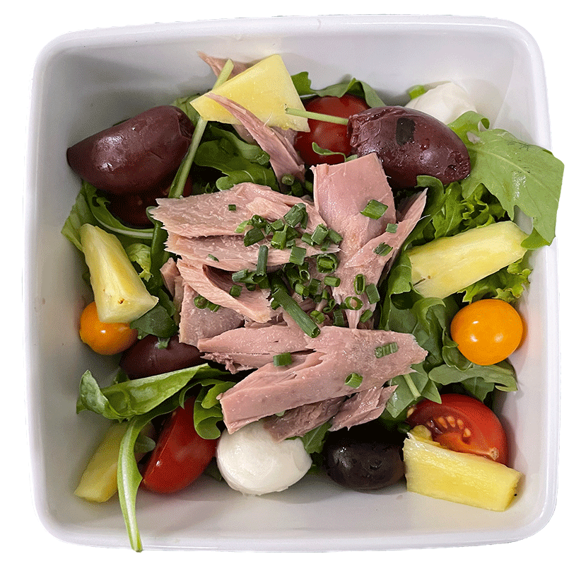 Salat mit Thunfisch und Mini-Mozzarella