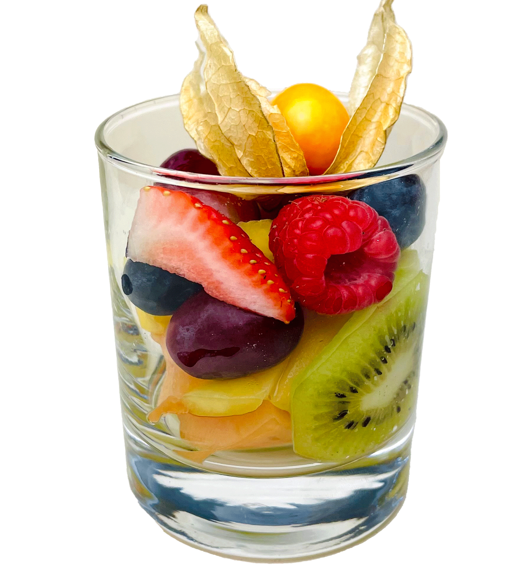 Fruchtsalat im Glas