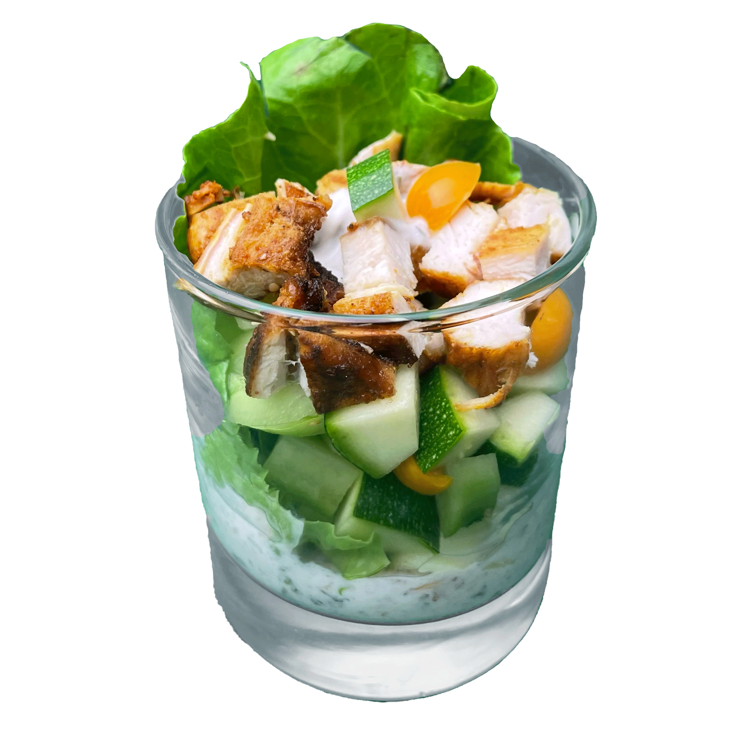 Glassalat Tandoori-Hühnchen