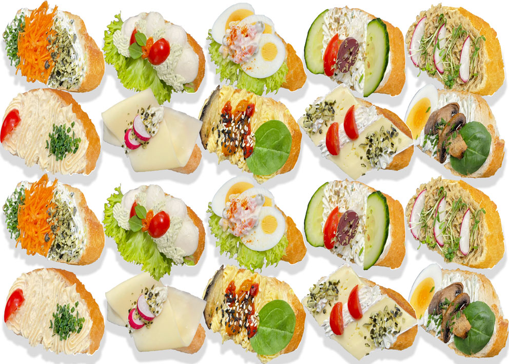 20 belegte Brötchen vegetarische Mischung – vegetarische belegte Brötchen bestellen in Wien, frisch gebacken und abwechslungsreich belegt.