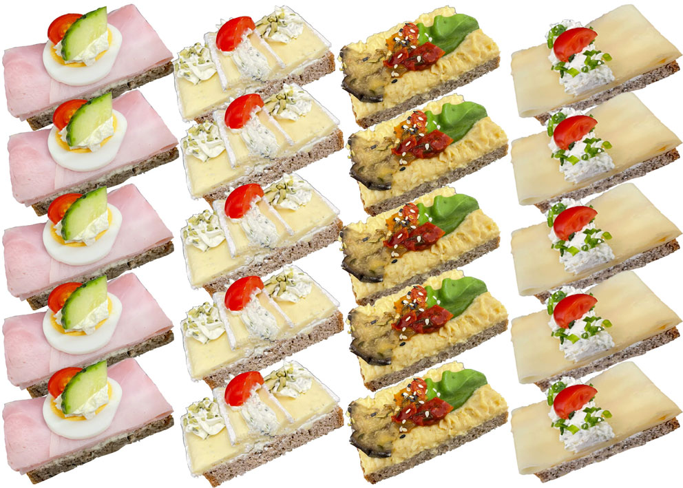 Bio-Vollkorn Brötchen Mischung A – Bio-Vollkorn Brötchen bestellen in Wien: frisch gebacken, abwechslungsreich belegt und appetitlich angerichtet. Hochwertige Zutaten, ideal für Meetings, Caterings, Buffets und Firmenfeiern.