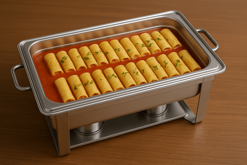 Cannelloni mit Ricotta-Spinat-Füllung – vegetarisch, überbacken mit Tomatensauce & Parmesan.