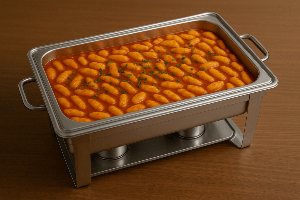 Hausgemachte Gnocchi in Tomatensauce mit Spinat und Feta – vegetarisch & mediterran.