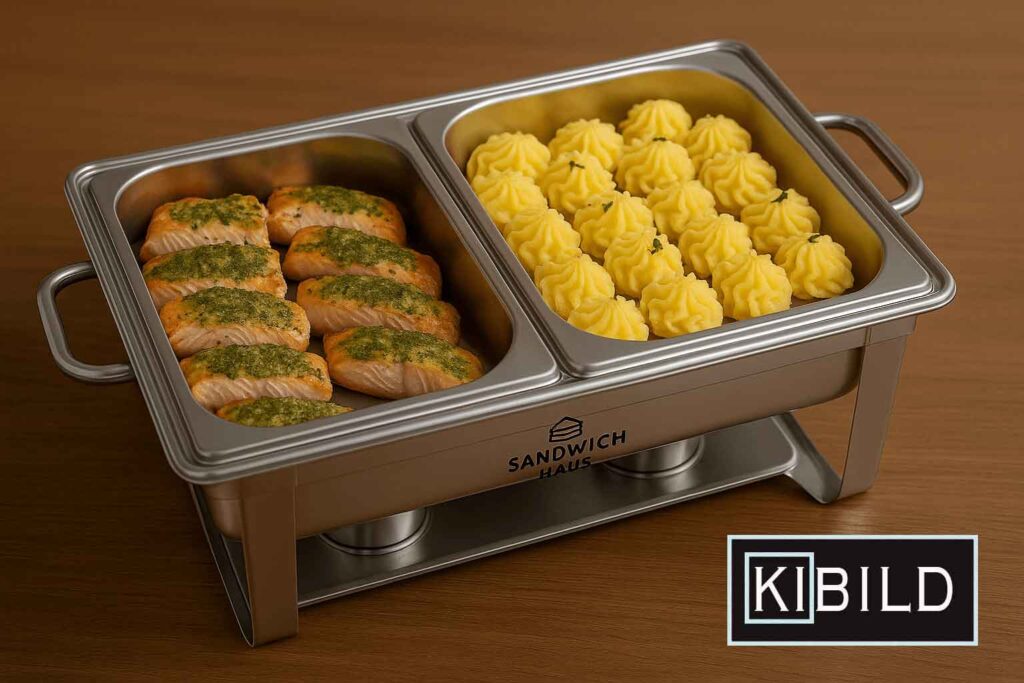 Lachs in Kräuterkruste mit Herzoginkartoffeln – leicht & edel.