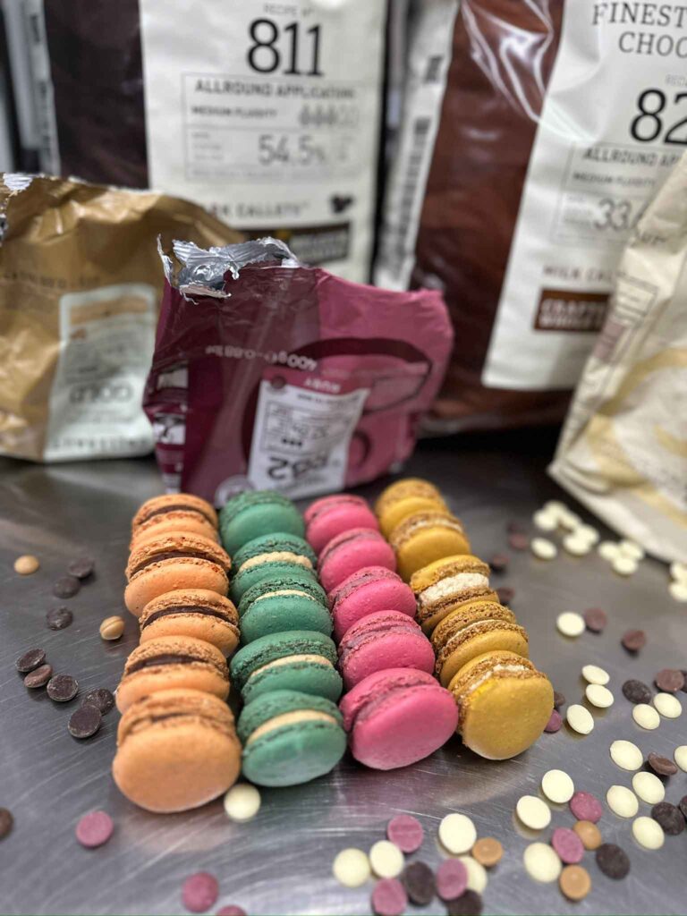 Macarons selber machen mit Schokoladen