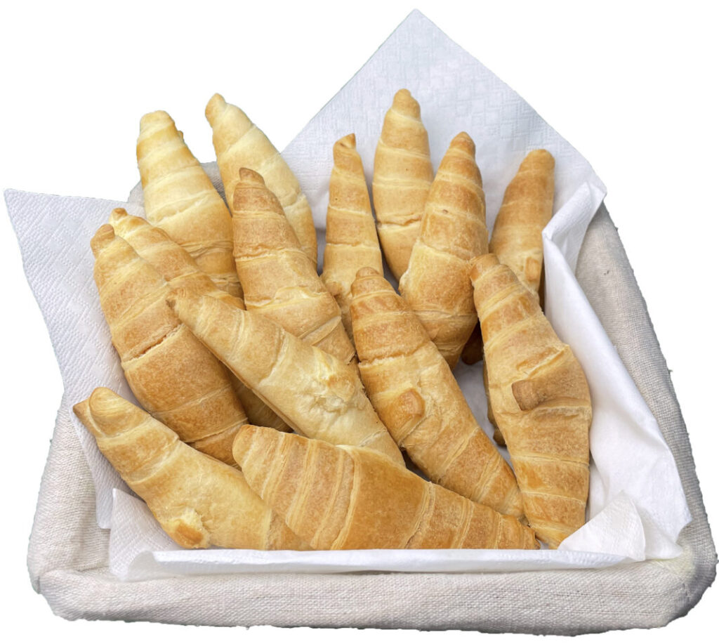 Mini Butter-Croissant – ungefüllt, buttrig-zart und ideal für Frühstück oder Kaffeepause.